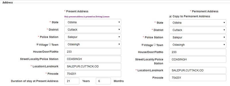 LL Application Form 2021