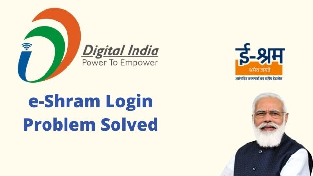 CSC e-shram login problem