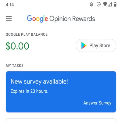 Google Opinion rewards